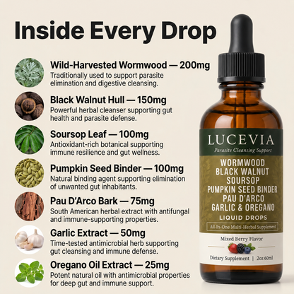 LUCEVIA Wild-Harvested Wormwood Herbal Drops